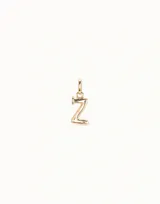 Dije con forma de la letra Z, bañado en plata y/u oro, de la marca UNOde50.