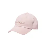 Gorro de béisbol rosa claro con logo de Converse Chuck Taylor bordado en el frente.