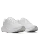 Championes de running Under Armour modelo W Ascend, color blanco, confeccionados con malla transpirable y entresuela Charged+ Cushioning para mayor amortiguación.