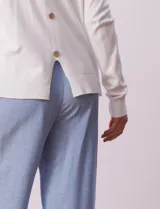 Cardigan tejido color blanco, marca Vila Milano.