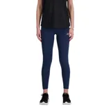 Calza deportiva azul marino de tiro alto, con logo de New Balance en la pierna izquierda.