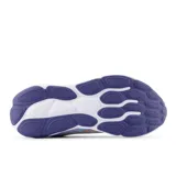 Championes New Balance 460 V4 de dama, color celeste con detalles en lila y naranja, ideales para running.