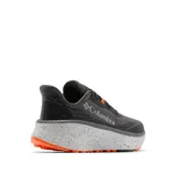 Championes de trekking Columbia modelo Konos Trillium Atr, color gris con entresuela blanca moteada y detalles en naranja. Cuentan con capellada de malla transpirable, suela Adapt Trax y tecnología Omni-Max para mayor amortiguación y estabilidad en senderismo.