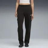 Pantalón cargo de corte recto y estilo deportivo, confeccionado en tejido de algodón y poliéster. Presenta cintura elástica con cordón ajustable, bolsillos laterales tipo cargo con solapa y logo de la marca bordado en la pierna izquierda.