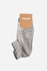 Soquete liso de algodón, nylon y spandex.