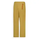 Pantalon de corte recto y estilo funcional, confeccionado en tejido ripstop elástico color mostaza. Presenta cintura con cinturon integrado de hebilla de liberacion rapida, bolsillos laterales y traseros, y logo de la marca bordado en la cintura.