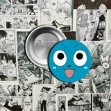 Pin metálico con la imagen de Happy, personaje del anime Fairy Tail.