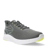 Championes Topper VR Speed 2, color gris con detalles en verde y suela blanca.