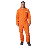 Enterito de esquí Columbia edición especial Star Wars, color naranja, con diseño inspirado en el traje de vuelo de Luke Skywalker. Cuenta con múltiples bolsillos cargo, cierre frontal, cuello alto y tecnología impermeable y térmica.