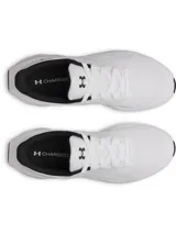 Championes de running Under Armour Ascend, color blanco con detalles en negro, confeccionados en malla transpirable con entresuela Charged+ Cushioning.