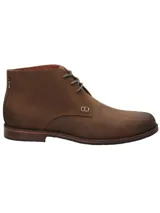 Botín de cuero engrasado marrón Rockford modelo Smith I, con cordones, suela de goma y detalle de costuras en el lateral.