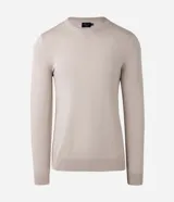 Suéter masculino de viscosa de la marca Marfinno, corte regular, con cuello redondo y mangas largas.