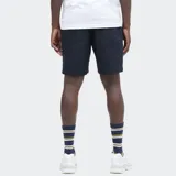 Bermuda marrón de corte recto con bolsillos laterales y traseros.