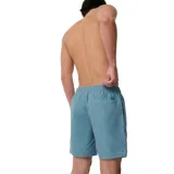 Short de baño Rip Curl Bondi de 17 pulgadas, color celeste, con cintura elástica, cordón ajustable y bolsillos laterales.