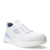 Championes urbanos Umbro Endurance, color blanco con detalles en celeste y azul.