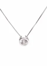 Collar de plata 925 con dije de zirconia engarzada.