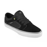 Championes de skate Emerica modelo Cadence, color verde con detalles en azul marino, blanco y rojo. Confeccionados en lona resistente, cuentan con suela de goma blanca con una línea roja decorativa y cierre de cordones.