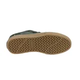 Championes Etnies Barge LS grises con detalles en marrón y suela blanca.