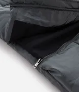 Campera puffer masculina Blue Steel, con diseño acolchado, cuello alto, cierre frontal por cremallera y efecto metalizado en tono gris.