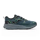 Championes de trekking Joma TK Shock para hombre, color azul con detalles en negro y verde.