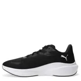 Championes de running Puma Skyrocket Lite, color blanco con detalles en negro y suela de goma color caramelo. Presentan un diseño de malla transpirable, cierre con cordones y amortiguación ligera.