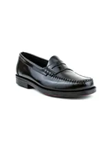 Mocasines de cuero negro con diseño clásico tipo penny loafer, costuras visibles en el empeine y suela con tecnología Bounce.