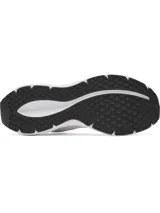 Championes de running Under Armour Ascend, color blanco con detalles en negro, confeccionados en malla transpirable con entresuela Charged+ Cushioning.