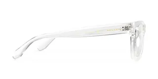 Lentes blueblocker con armazón cuadrado de diseño transparente. Cuentan con protección contra luz azul y rayos UV400, ideales para el uso prolongado de dispositivos digitales.