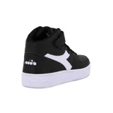 Championes de caña alta Diadora Champion Lifestyle Spitfire, color negro con detalles en blanco.