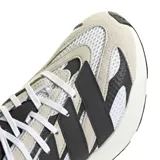 Championes Adidas Light Blaze para hombre, color blanco, gris y negro, con las tres tiras laterales en negro y tecnología Lightmotion en la entresuela.