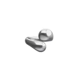 Anillo de aleación de metales bañado en plata, con diseño abierto en espiral de formas orgánicas.
