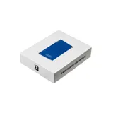 Billetera minimalista dorada con capacidad para varias tarjetas, con mecanismo de deslizamiento y protección RFID.