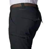 Pantalón cargo convertible negro de microfibra de poliéster, con bolsillos laterales y tecnología Omni-Shade UPF 50 y Omni-Wick.