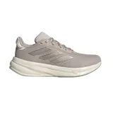 Championes de running Adidas Response Super, color beige con detalles plateados y suela blanca.