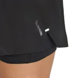Short de running Adidas Adi365 Essentials 2 en 1 color negro, con calza interna incorporada, cintura elástica ancha y logo de la marca estampado en el lateral.