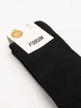 Pack de dos pares de medias de caña media color marrón con textura acanalada.