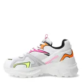 Championes urbanos Miss Carol modelo Marue, color blanco con detalles en rosa, naranja, gris y amarillo.