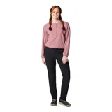 Pantalón Columbia Leslie Falls Pant II de color negro, corte recto y cintura media. Diseñado con tecnologías Omni-Shield y Omni-Shade UPF 50, cuenta con bolsillos funcionales y rodillas articuladas.