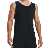 Musculosa deportiva Under Armour Tech 2.0, color negro, de tejido suave, liviano y de secado rápido.