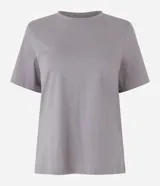 Remera básica de cuello redondo y manga corta de la marca Marfinno, confeccionada en suave algodón peruano de alta calidad.