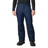 Pantalón de esquí Columbia modelo Bugaboo V, color azul marino, con tecnología impermeable y transpirable Omni-Tech y forro térmico reflectante Omni-Heat. Cuenta con cintura ajustable, bolsillos con cierre, polainas internas y refuerzos en la parte inferior de la pierna.