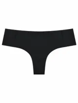 Pack de dos bombachas vedetinas sin costuras, en colores negro y beige.