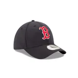 Gorra New Era modelo 39Thirty de los Boston Red Sox, color negro con logo del equipo bordado en rojo y blanco en el frente.