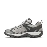 Championes de trekking Merrell modelo Accentor 3 Waterproof, color gris con detalles en gris oscuro. Confeccionados en malla y gamuza, cuentan con puntera protectora, entresuela de EVA y suela con tacos de 5 mm para mayor tracción.