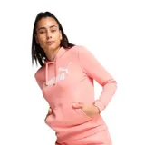 Canguro deportivo Puma con capucha y cordones ajustables, bolsillo frontal tipo canguro y logo de la marca estampado en el pecho.
