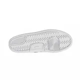 Championes Adidas Break Start Bold de mujer, color blanco con las tres tiras características en negro y suela plataforma.