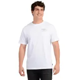 Remera de manga corta O'Neill, color blanco, con cuello redondo y pequeño logo estampado en el pecho.