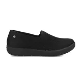 Zapato casual Skechers Relaxed Fit Arch Fit Reggae Cup For Fun, color negro, sin cordones, con capellada de tejido knit jaspeado y plantilla extraíble Arch Fit.