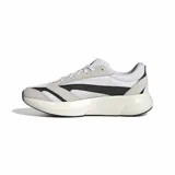 Championes Adidas Lightshift 2.0, color blanco con detalles en gris y negro, confeccionados con capellada de malla y superposiciones de gamuza sintética. Incorporan entresuela con tecnología Lightmotion para mayor amortiguación y comodidad.