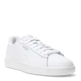 Championes Puma modelo Smash 3.0 Leather, de diseño urbano y clásico en color blanco. Confeccionados en cuero sintético de alta calidad, cuentan con cierre de cordones al tono, suela de goma resistente y el logo de la marca en el lateral.